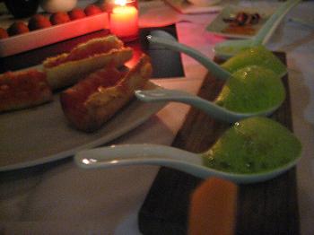 Experiência: Vieiras con crema de perejil