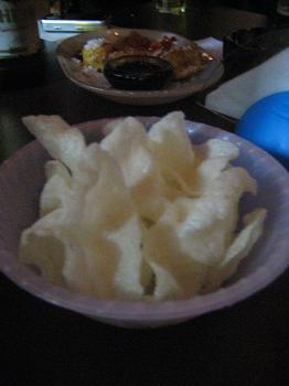 Mandiopan, o salgadinho mágico, servido como cortesia