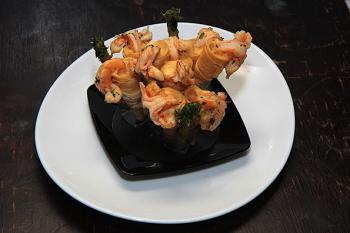 Canudinho Surpresa de camarão do Boteco Seu Zé. (Foto: divulgação)